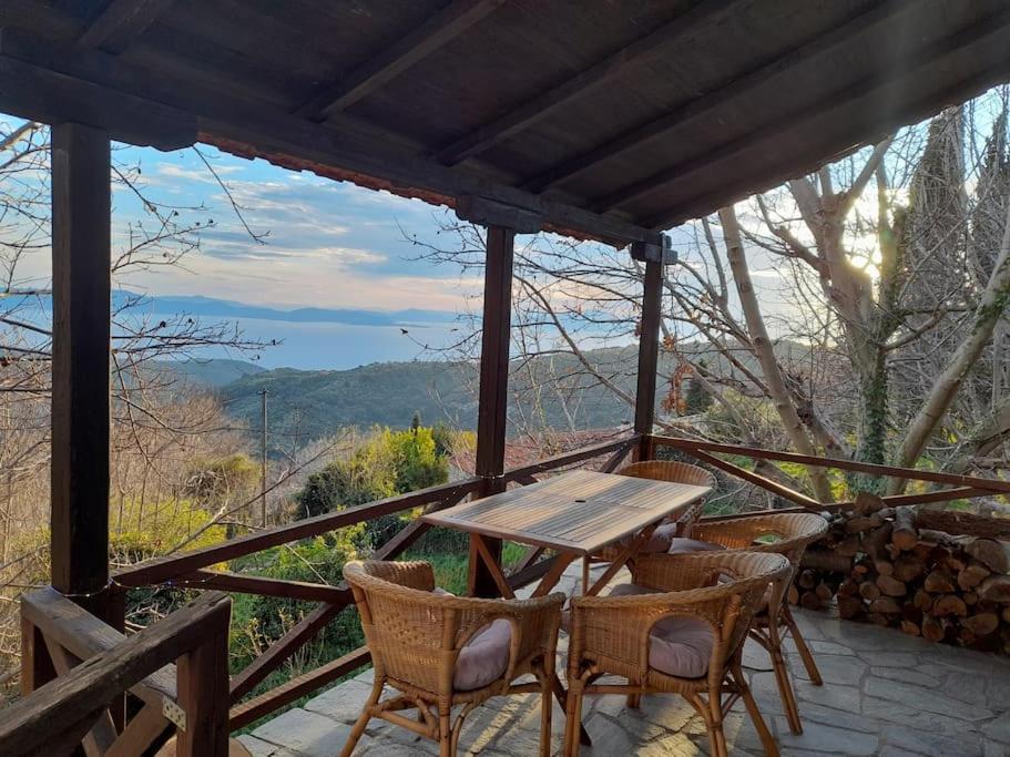 فيلا Mountain And Sea View Miléai المظهر الخارجي الصورة