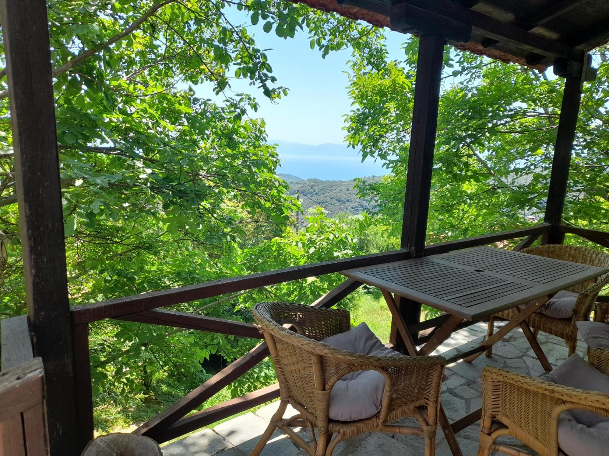 فيلا Mountain And Sea View Miléai المظهر الخارجي الصورة